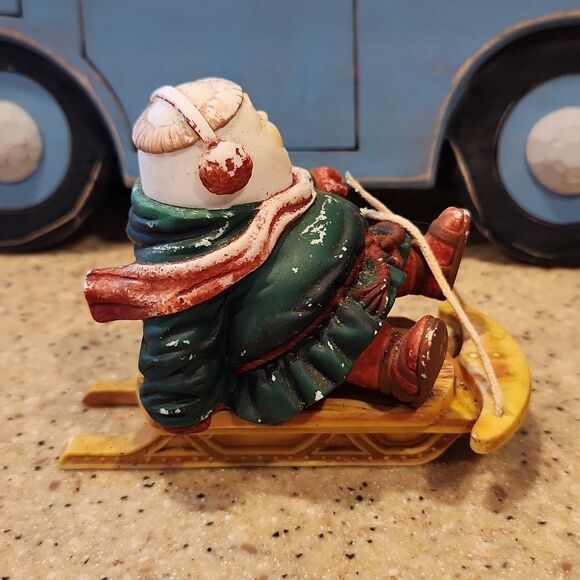 Solomon athe Sledder Dept 56 Monks at Christmas Porcelain Figurine - Picture 3 of 7